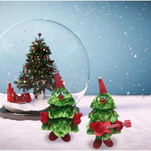Christmas Tree Plush Toy Electric Singing Dancing Glow Doll