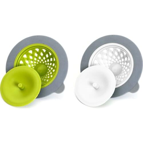 Silicone Anti-clogging Shower Floor Drain Kitchen Sewer Strainer Household Decor Shower Filter Bath Stopper Floor Drain
