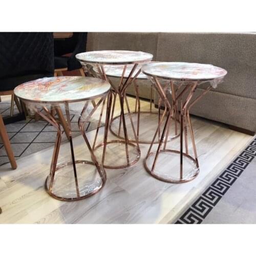 Modern 3'lü Zigon coffee tables table basse furniture living room table