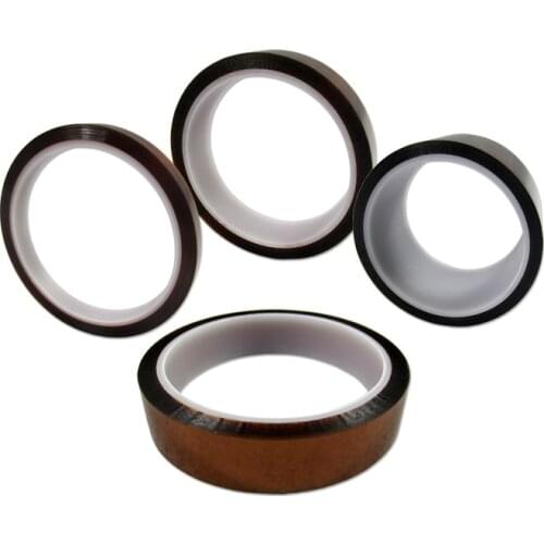 20MM 30MM 50MM Width 30M Heat Resistant Polyimide Reflective Tape High Temperature Adhesive Insulation Protective Tape