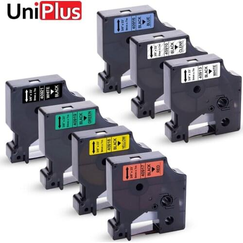 UniPlus 40910 40913 40916 40917 40918 40919 40921 Label Maker for Dymo D1 LM260D PNP Label Printer 9mm Blue Red Yellow Tapes