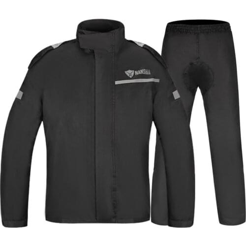 Waterproof Motorcyclist Rain Suit Moto Raincoat Rain Coat Jacket Pants Men Motorcycle Fishing Motorbike Biker Rain Set Women BK