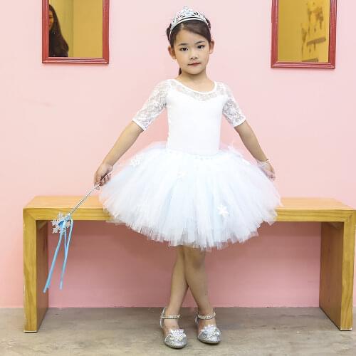 Princess Elsa Tutu Skirt Kids Girl Fluffy Snowflake Queen Winter Tutu With Crown and Wands Birthday Halloween Christmas Outfit