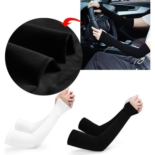 2Pcs Cooling Arm Sleeves Cover UV Sun Protection Basketball Golf Athletic Sport Hand Cover Cooling Warmer Sleeves