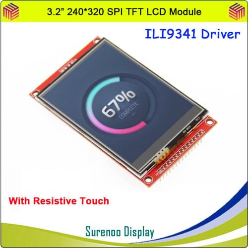 3.2 inch 320*240 SPI Serial TFT LCD Module Display Screen with Touch Panel Driver IC ILI9341 for MCU