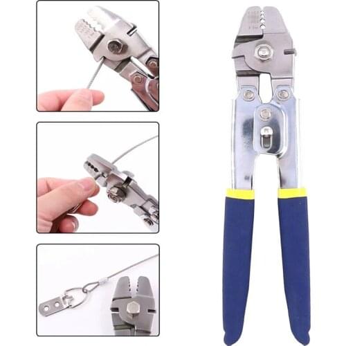 8-Shaped Aluminum Sleeve Pliers Kit Oval Sleeves Aluminum Buckle Crimping Pliers Aluminum Bundle Aluminum Chuck Joint Wire Rope