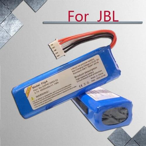 High quality 3.7V Rechargeable Battery for JBL Charge 3 GSP872693 01 Battery Pack for JBL Speaker Flip 4, Flip 4 Special Edition