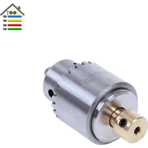 AUTOTOOLHOME Mini Electric Drill Chuck 0.3-4mm JT0 Taper Mounted Lathe Chuck PCB Drill Press For 2.3mm Small Motor Shaft