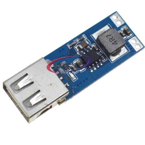 DC-DC boost module 3V3.3V3.7V4.2V to 5V1A2AUSB boost circuit board mobile power boost
