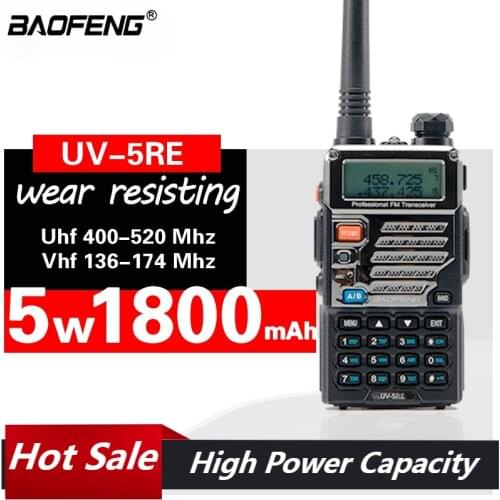Optional 5W 8W Baofeng UV-5RE Walkie Talkie two way cb radio upgrade version128CH VHF UHF 136-174Mhz & 400-520Mhz uv5re