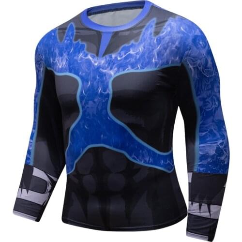 My Hero Academia 3D Printed T shirts Men Compression Shirt Cosplay Costume Fitness Sports Clothing Long Sleeve Tops Male