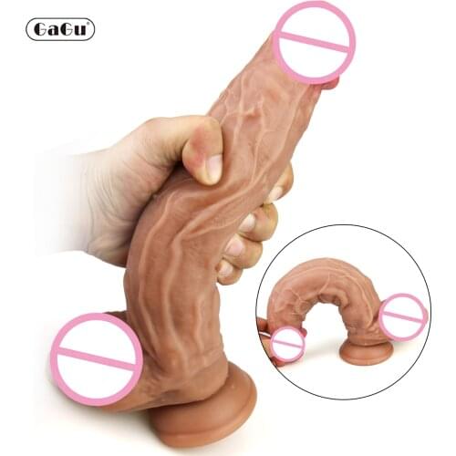 GaGu Giant Flesh/black/Brown Dildo Thick Huge Dildo Extreme Big Realistic Dildo Suction Cup Sex Product for Women adult sex toys
