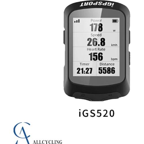 IGPSPORT IGS520 Bicycle Computer ANT+ Bluetooth 5.0 GPS Wireless Bike Speedometer Waterproof IPX7 Bike Computer Support Sensors