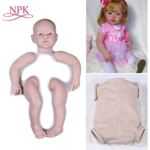NPK 29inches very big size todder reborn doll kit soft vinyl unfinished DIY doll parts
