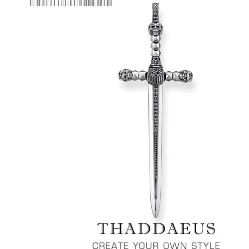 Pendant Skull Sword,2018 Brand New Fashion Jewelry Europe Style Bijoux Necklace Accessories Vintage Gift For Woman Men