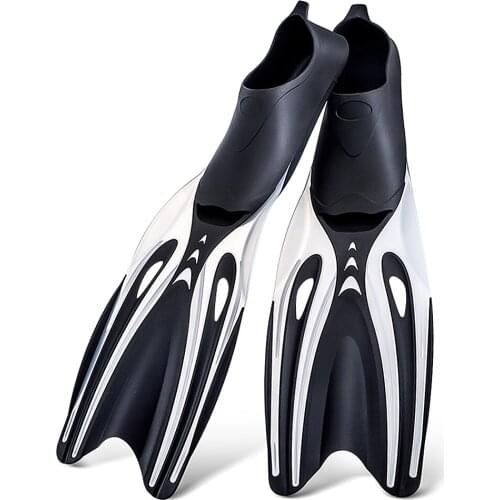 Diving Shoes Adult Long Snorkeling Fins Full Foot Pocket Flippers Light Swim Fins Comfortable Scuba Diving Flippers Snorkeling