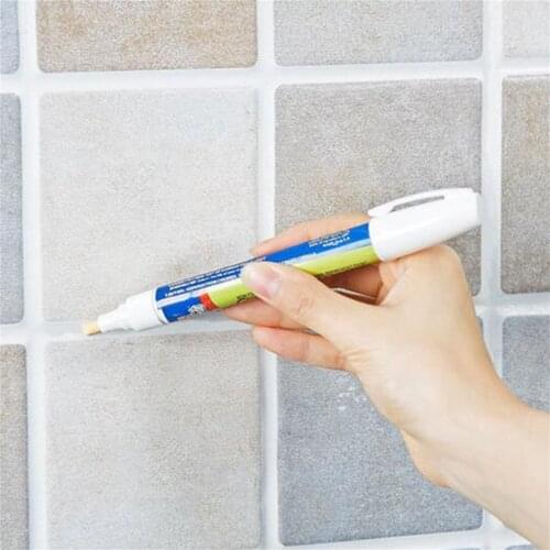 Non Toxic Permanent Tile Marker Repair Wall Pen Water-resistant Anti Mould Odorless Ceramic Tile Repair Pen with Reversible Nib