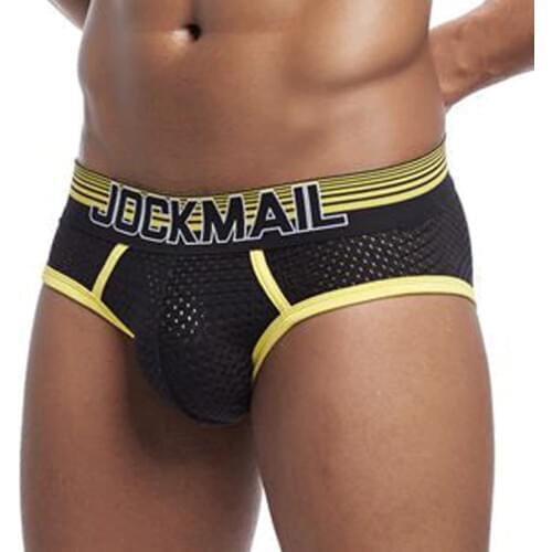 Brave Person Men Underwear New Low-waist Letter Mesh Breathable Multicolor Mens Briefs Ropa Interior Hombre Sports