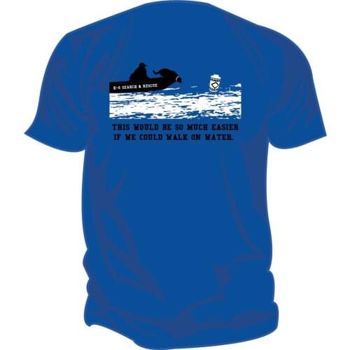 2019 New Fashion Casual Men T-shirt SAR - Search & Rescue: HRD K9 BOAT, CADAVER Screen Printed T-Shirt ROYAL BLUE