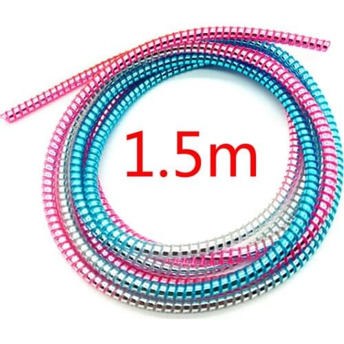 1.5M Cable Winder Organizer For iPhone For Android USB Charging Data Line Cable Protector Wire Cord Protection Wrap