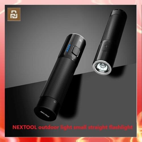 Xiaomi Nextool Outdoor strong light small straight flashlight black portable 1200 ultra-high brightness 100 hours battery life