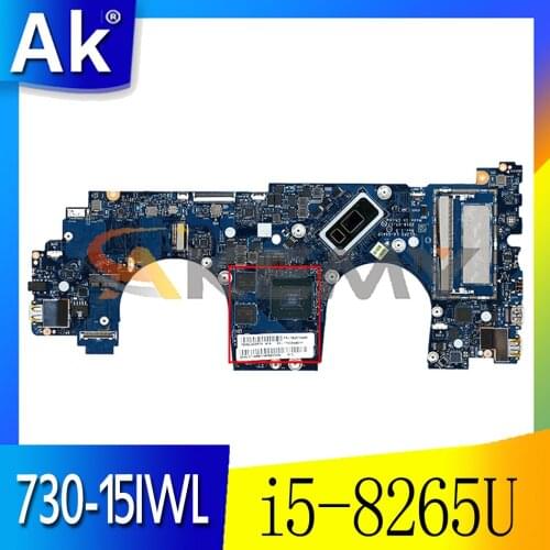 For Lenovo Yoga 730-15IWL portable motherboard LA-G541P with CPU i5-8265U GPU GTX1050 4G RAM 8G FRU 5B20T04950 Mainboard
