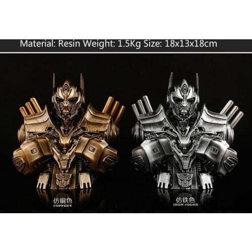 Robot Toys Transformation Resin Statue Bust Model Figure O P 2 Colors fans collection holiday gift