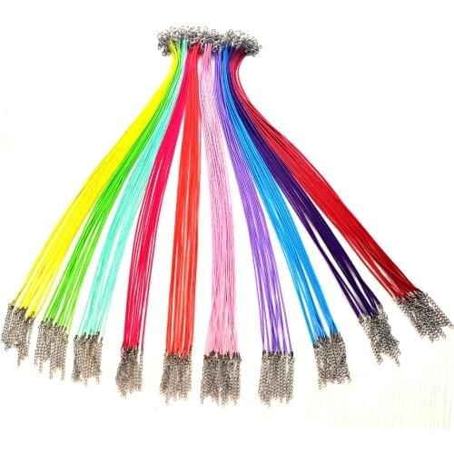 100 Pc DIY Handmade 2mm Length 45+5cm Necklace Wax Rope