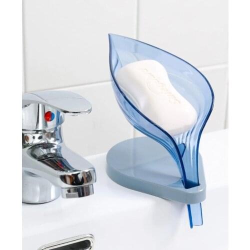 Leaf Shape Soap Box Bathroom Soap Holder Dish Storage Plate Tray Bathroom Soap Holder Case Kitchen Supplies Bathroom Accessories