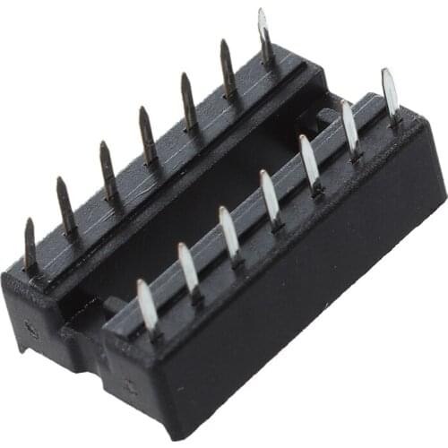 20 Pcs 14 Pins 2.54mm Pitch DIP IC Sockets Solder Type Adaptors