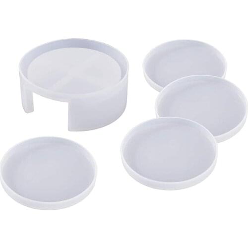 2021 New Coaster Mold Round Silicone Mold Cup Mat Epoxy Resin Mold Home Tabletop Decoration making your favorite style Cup Mat