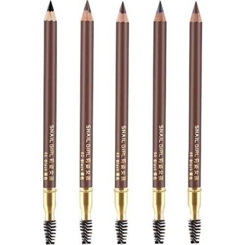 3PCS Double Headed Eyebrow Pencil Waterproof Sweat - Proof Smudge - Free Natural Long - Lasting With Eyebrow Brush For Beginner