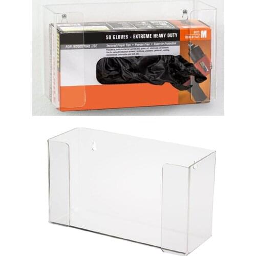 Single Box Capacity Acrylic Clear Laboratory Glove Box Dispenser Holder