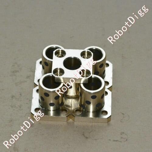 Free shipping 5pcs/lot 12mm Selfgraphite Flanged Linear Bearing K12UU