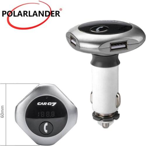 Bluetooth Car MP3 Player Cigarette Lighter Type Car MP3 Hands Free Car Charger FM Transmitter Dual USB