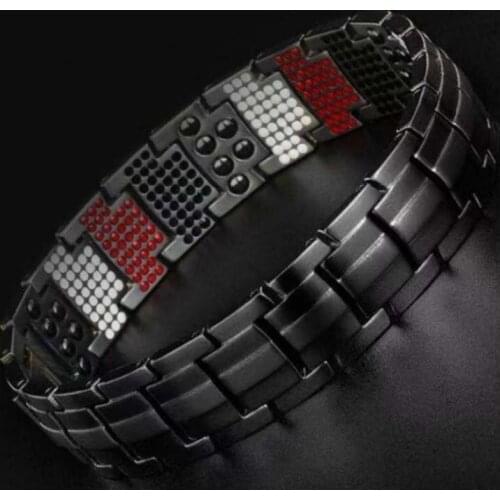 Healthy Energy Bracelet Detachable Double Row Multipoint Magnet Negative Ion Bracelet for Men