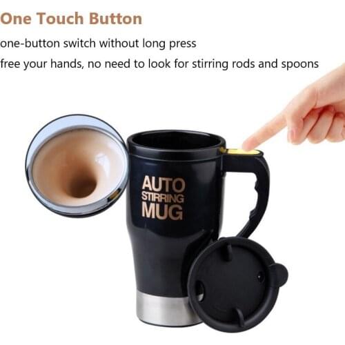 New 1PCS USB Rechargeable Automatic Self Stirring Magnetic Mug Creative 304 Stainless Steel Smart Coffee Milk Mixing Cup Mixer