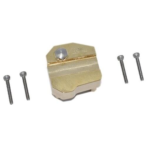 Copper material front and rear gearbox universal cover for Axial AXI03007 SCX10 III Jeep WranglerAXI232026