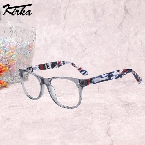 Kirka Children Acetate Glasses Frames Kids Myopia astigmatism Girls Boys Square Myopia Prescription Eyeglasses Frame