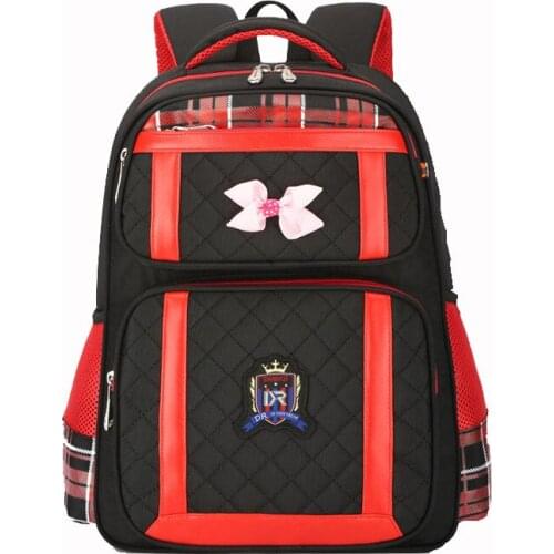 Fashion 1-6 Grade Kids Bookbag For Teenagers Children Orthopedic School Bags Girls Primary Student Princess Waterproof Backpack