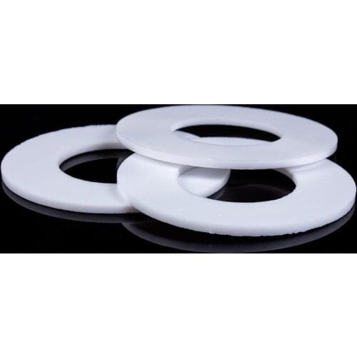 DN15 18x10x2mm Fit 1/2" BSP Thread PTFE Food Grade Flat Washer Gaskets Spacer Insulation Sealing Ring Strip