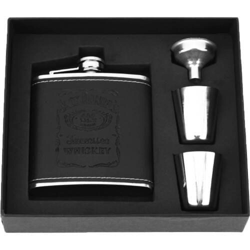 7oz 8oz Stainless Steel Hip Flask Liquor Whisky Alcohol Cap Funnel Drinkware Bottle Best Gift for Man Alcohol Bottle