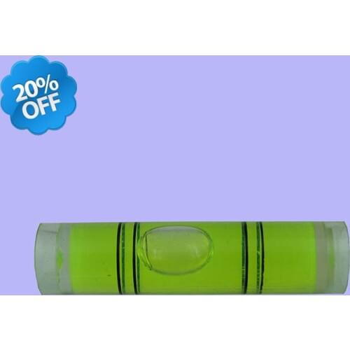 100 Pieves/Lot) 9.5*40mm Photo Frame bubble level mini spirit level Cylindrical Plastic Round levels