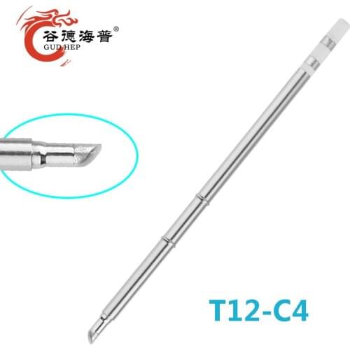 Gudhep T12 Soldering Iron Tips T12-C4 Replacement Tips for FX950 FX951 Soldering Rework Station