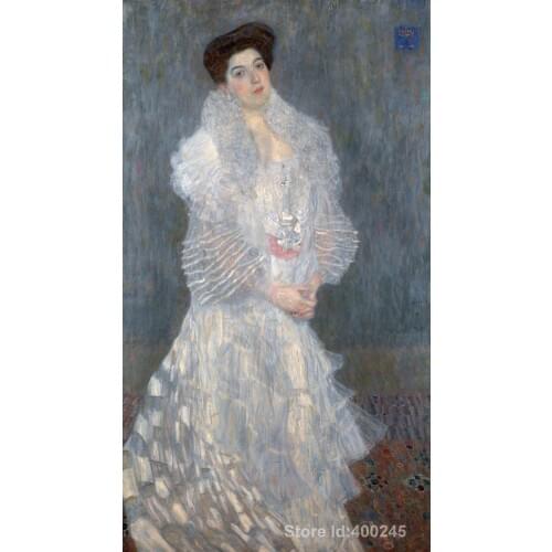 Artwork by Gustav Klimt Portrait Of Hermine Gallia Oil paintings reproduction High quality Hand painted