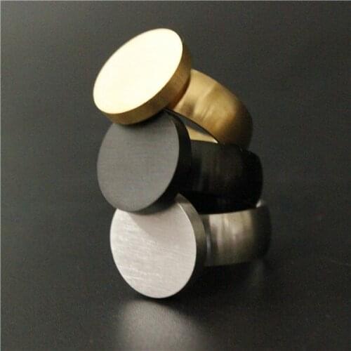 Drop Ship 3 Colors Cool Fashion Ring Dull Polishing 316L Stainless Steel Ladies Party Ring New Band Ring