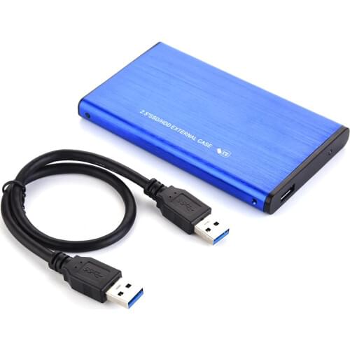 Aluminum Alloy 2.5inch USB3.0 SDD/ HDD Box SATA3.0 External Hard Disk Case Drive Enclosure Support Maximum 3TB UASP Protocol