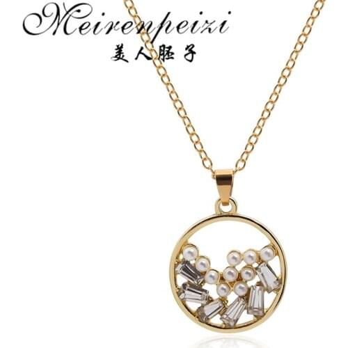 New Hot .Flower Natural Pear Pendant Necklace Gemstones Choker Statement Necklace Women No Chain