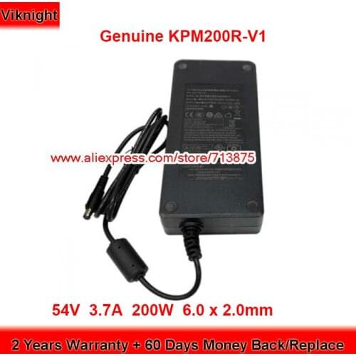 Genuine KPM200R-V1 54V 3.7A Laptop Charger for Netgear 16-PORT-POE-GS116PP GS116PPS KPM200R-V1