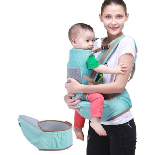 3-in-1 Baby Wrap Carrier With Hip Seat 360 All-Position Sling For Newborn Lumbar Support Waist Stool For 0-36 Months Toddler